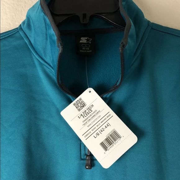 Starter 1/4 Zip Tech Fleece Pull Over Size Large - Picture 2 of 4
